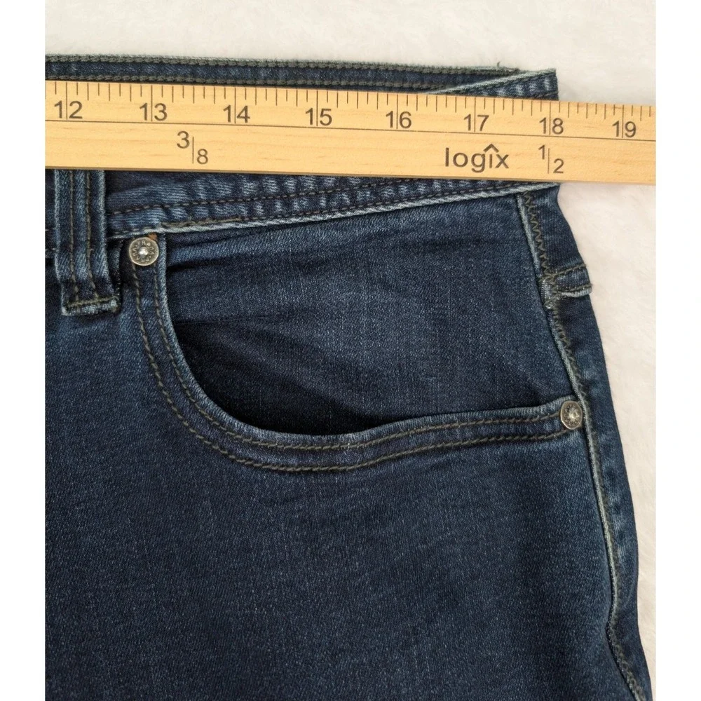 Prana Jeans Mens 36x32 Manchester Blue Slim Fit Outdoors Casual Denim